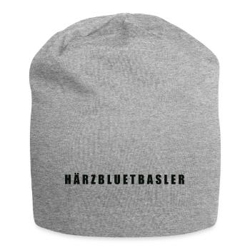 Härzbluetbasler Kanton Basel - Jersey-Beanie - Grau meliert - Vorne