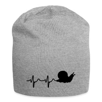 Heartbeat Snail Pet Snail Lover - Bonnet en jersey - gris chiné - Devant