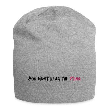 Peng - Jersey-Beanie - Grau meliert - Vorne