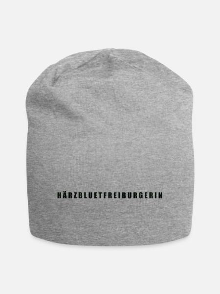 Härzbluetfreiburgerin Kanton Freiburg - Jersey-Beanie - Grau meliert