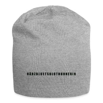 Härzbluetsolothurnerin Canton of Solothurn - Jersey Beanie - heather grey - Front