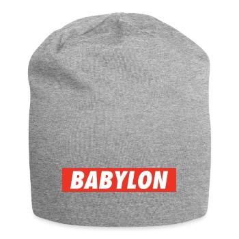 Babylon Down Rasta Reggae Rastafari One Love Roots - Jersey-Beanie - Grau meliert - Vorne