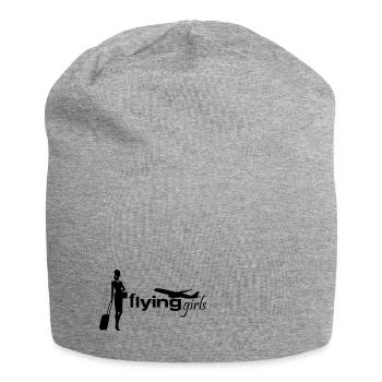 Hôtesse de l’air Flying Girls - Bonnet en jersey - gris chiné - Devant