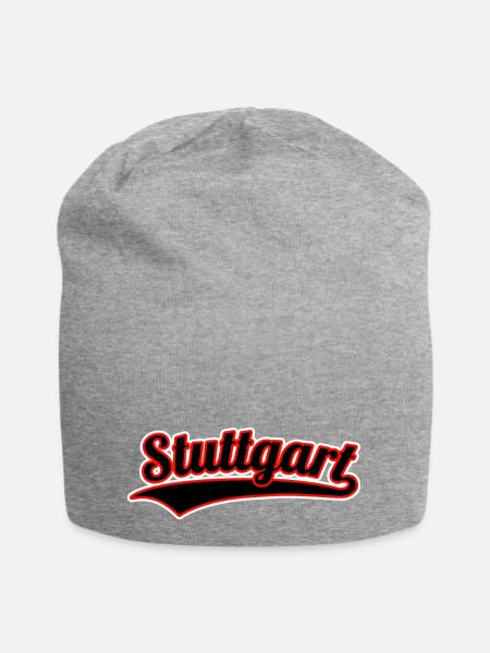 Stuttgart Sport Schriftzug - Jersey-Beanie - Grau meliert