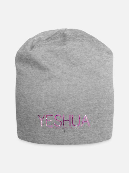 Yeshua - Jersey-Beanie - Grau meliert