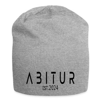 Abitur 2024 - Jersey-Beanie - Grau meliert - Vorne
