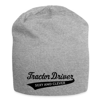 Tractor Driver – Sexy And Clever (Farmer / B) - Jersey Beanie - heather grey - Front