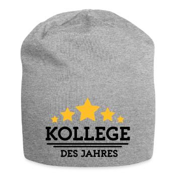 Kollege des Jahres - Jersey-Beanie - Grau meliert - Vorne