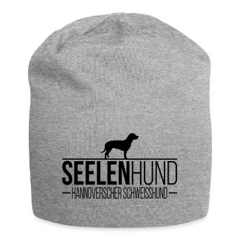 HANNOVERSCHER SCHWEISSHUND Seelenhund - Jersey-Beanie - Grau meliert - Vorne