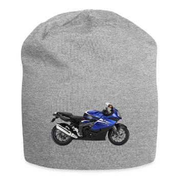 Motorrad - Jersey-Beanie - Grau meliert - Vorne