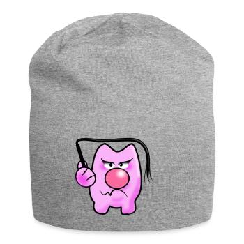 Peitschen Schwein - Jersey-Beanie - Grau meliert - Vorne