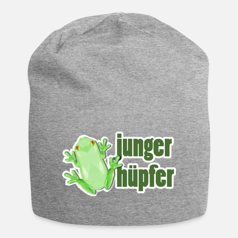 Young hopper - Jersey Beanie - heather grey