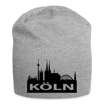 Skyline Cologne - Cologne Cathedral - Jersey Beanie - heather grey - Front