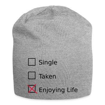 Single Taken Enjoying life - Bonnet en jersey - gris chiné - Devant