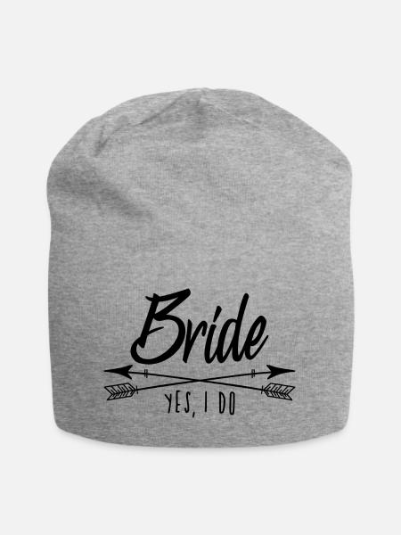Bride Tribe - Braut Junggesellenabschied Frauen - Jersey-Beanie - Grau meliert