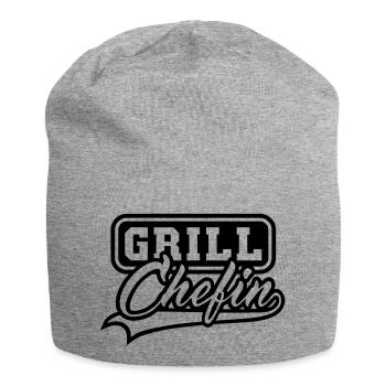 Grill Chefin - Jersey-Beanie - Grau meliert - Vorne