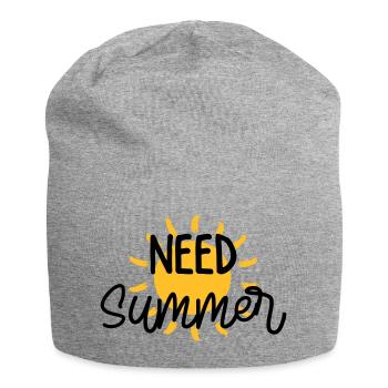 été / vacances / plage / soleil / mer - Bonnet en jersey - gris chiné - Devant