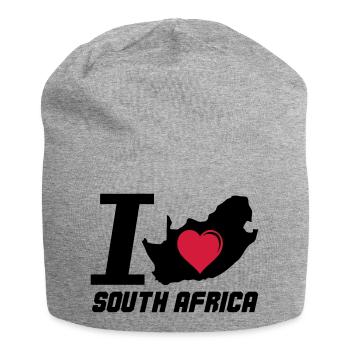 south_africa_i_love_02 - Jersey Beanie - heather grey - Front