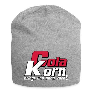 Korn , Party , Cola Korn bringt uns nach vorn(25) - Jersey-Beanie - Grau meliert - Vorne