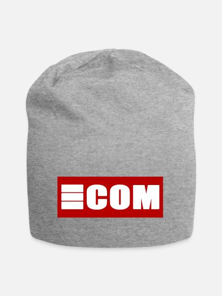 E COMMERCE - Jersey-Beanie - Grau meliert