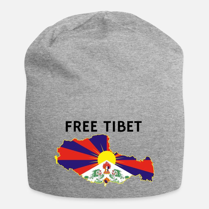 Freeware Tibet Flag - Bonnet en jersey - gris chiné