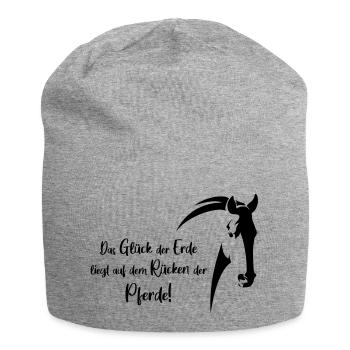 le glue de la terre - Bonnet en jersey - gris chiné - Devant