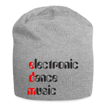 EDM Electronic Dance Music - Jersey Beanie - heather grey - Front