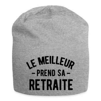 Humour retraite homme - Bonnet en jersey - gris chiné - Devant