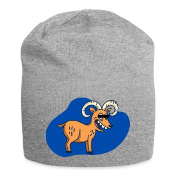 Cartoon Bock - Jersey-Beanie - Grau meliert - Vorne