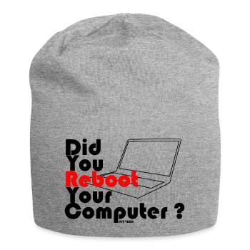 Did you reboot your computer? IT TECH - Jersey Beanie - heather grey - Front