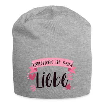 Eisklettern Klettern Eispickel Winter Eis Geschenk - Jersey-Beanie - Grau meliert - Vorne