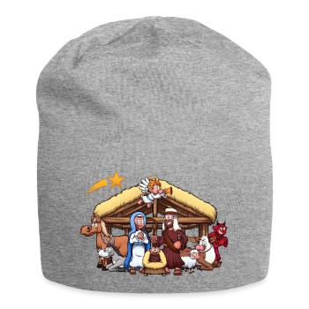 Crèche - Bonnet en jersey - gris chiné - Devant