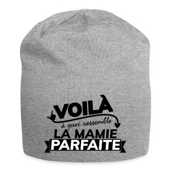 Voilà à quoi ressemble la mamie parfaite. - Bonnet en jersey - gris chiné - Devant