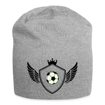 Football crest - Jersey Beanie - heather grey - Front
