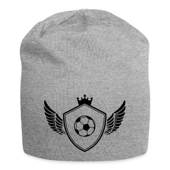 Football crest - Jersey Beanie - heather grey - Front