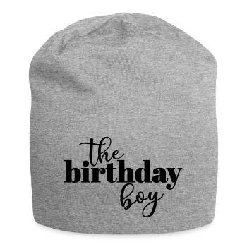 The Birthday Boy - Jersey Beanie - heather grey - Front