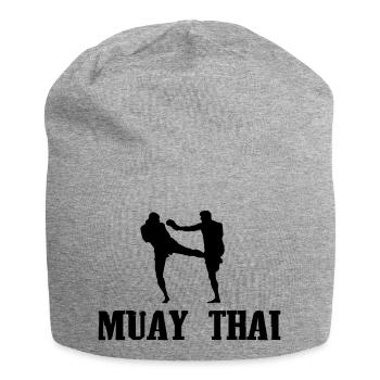 muay thai - Jersey-Beanie - Grau meliert - Vorne