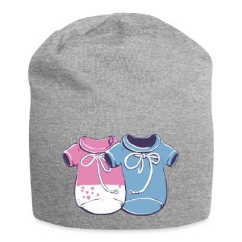 Tenues de bébé - Bonnet en jersey - gris chiné - Devant