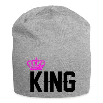 Roi - Bonnet en jersey - gris chiné - Devant