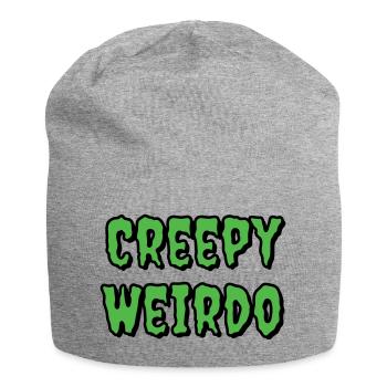 Creepy Weirdo - Jersey Beanie - heather grey - Front
