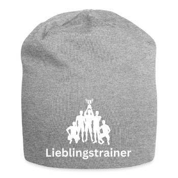 Lieblingstrainer Trainer Sieger Gewinner Pokal - Jersey-Beanie - Grau meliert - Vorne
