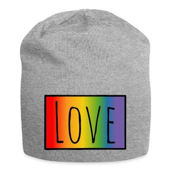 T-shirt CSD Regenbogen Love - Bonnet en jersey - gris chiné - Devant