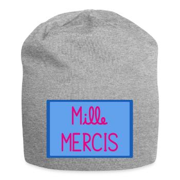 MAÎTRESSE. MAITRE. MERCI. MERCI MAÎTRESSE - Bonnet en jersey - gris chiné - Devant