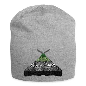 Aromantisch pride Motte - Jersey-Beanie - Grau meliert - Vorne