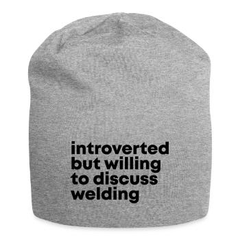 Welding Welding Welding - Jersey Beanie - heather grey - Front