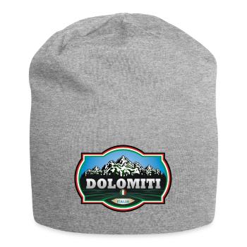 Dolomites, Italie - Bonnet en jersey - gris chiné - Devant