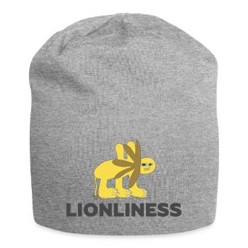 LIONLINESS - Lion Only Outsider Art - Jersey Beanie - heather grey - Front