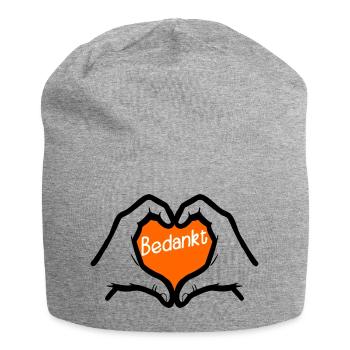 Merci - Bonnet en jersey - gris chiné - Devant
