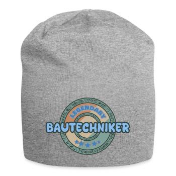 Geschenkidee Bautechniker - Jersey-Beanie - Grau meliert - Vorne