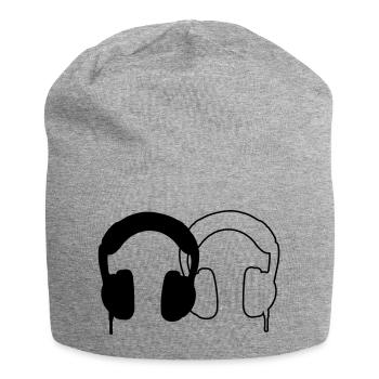 Headphones - Jersey Beanie - heather grey - Front